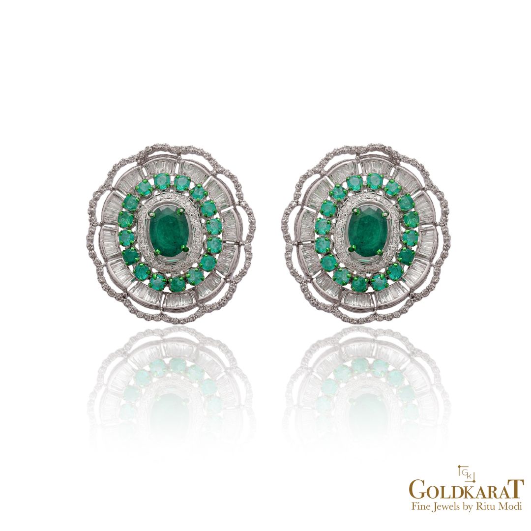 Diamond Arisa Stud Earrings - GOLDKARAT