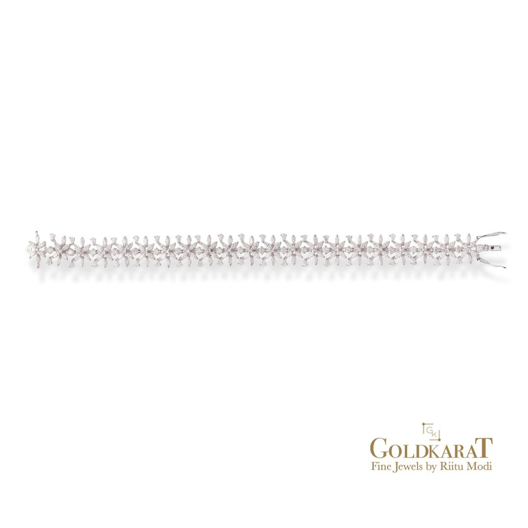 Rococo Diamond Tennis Bracelet - GOLDKARAT