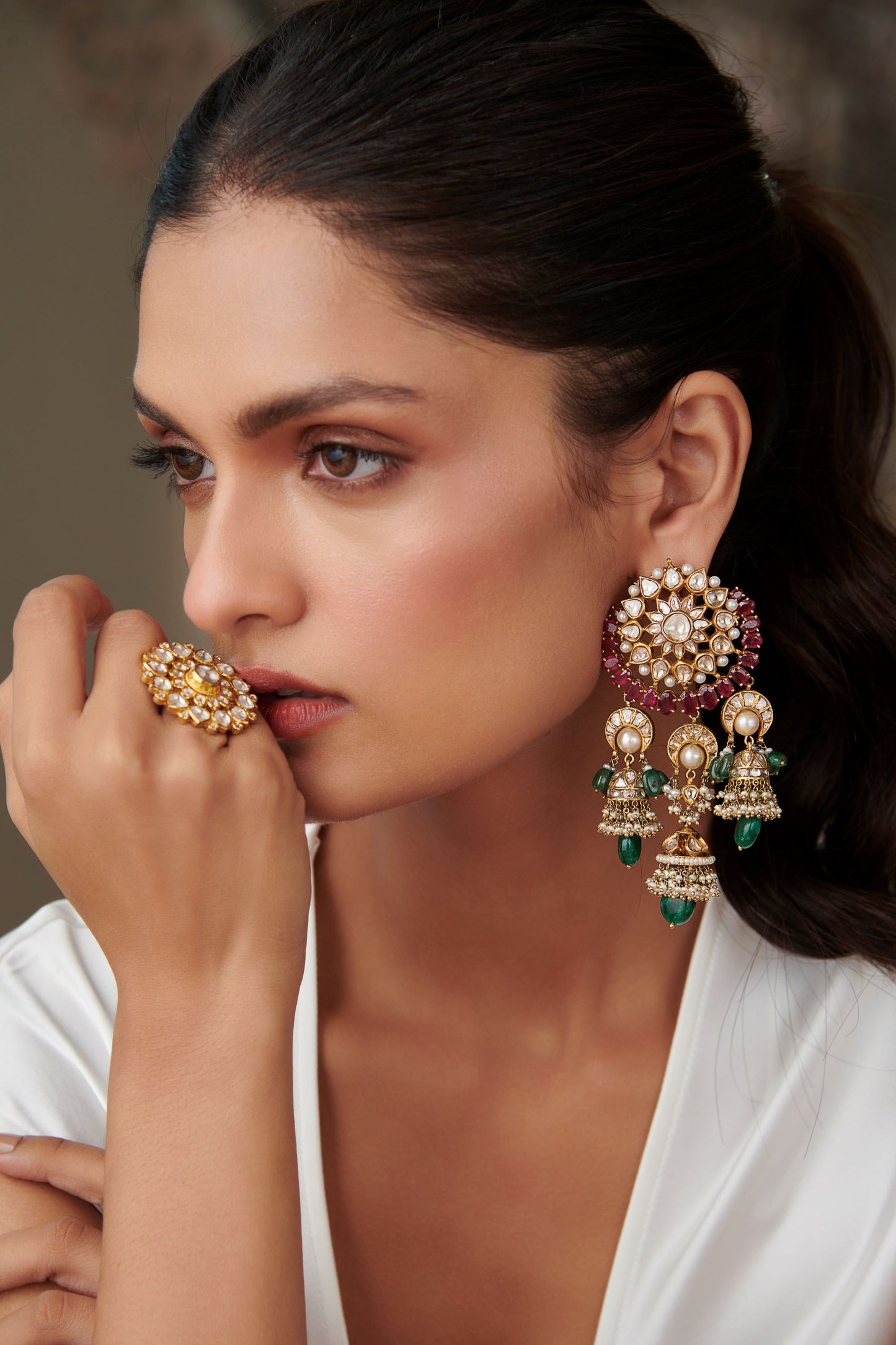 Suryaaj chandbali Earrings - GOLDKARAT