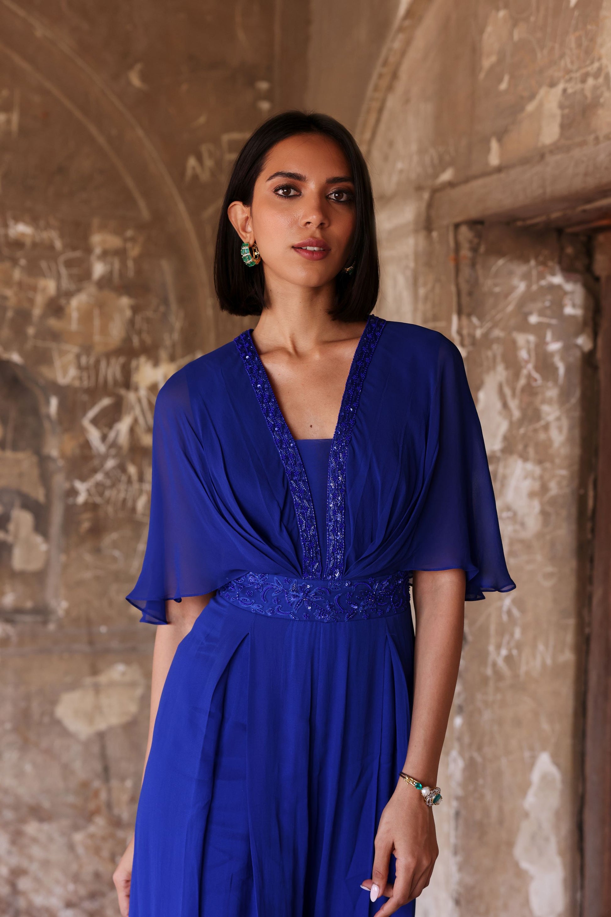 Diamond Emerald Huggie Hoop Earrings - GOLDKARAT