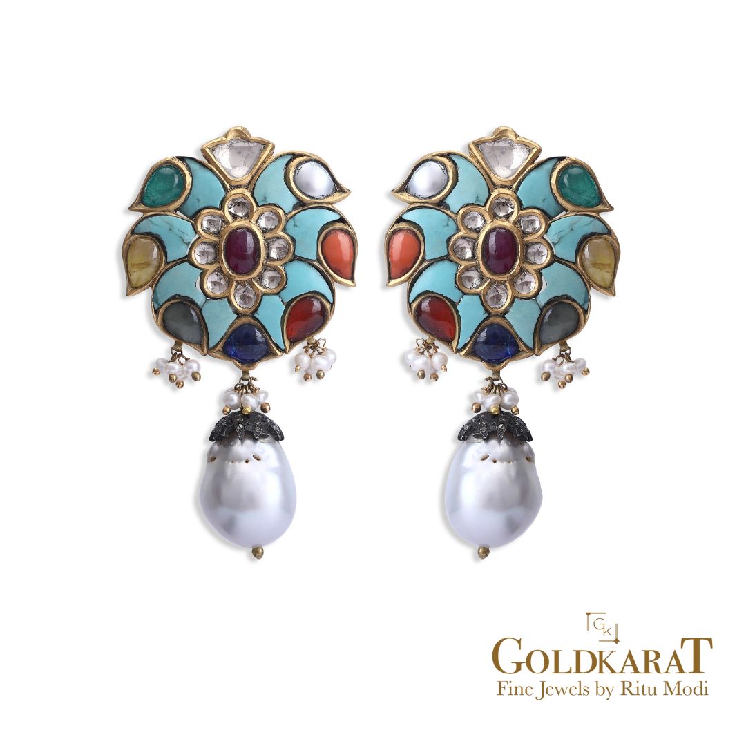 Firozeen Earrings - GOLDKARAT