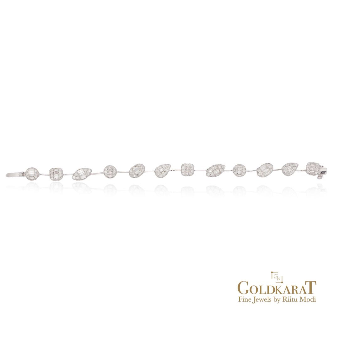 Baguette Aura Diamond Tennis Bracelet - GOLDKARAT