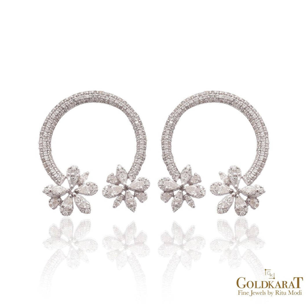 Diamond Midiana Earrings - GOLDKARAT