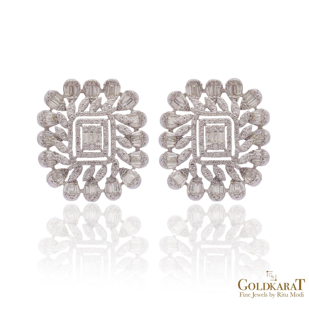 Diva Diamond Stud Earrings - GOLDKARAT