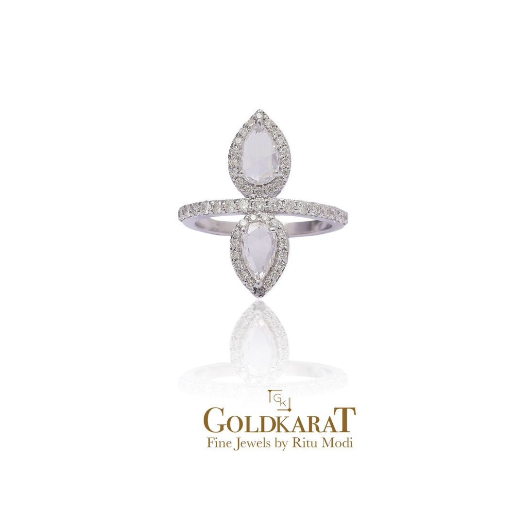 Marquise Rose Diamond Ring - GOLDKARAT