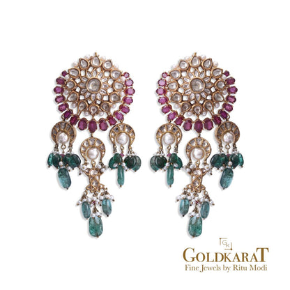 Suryaaj chandbali Earrings - GOLDKARAT