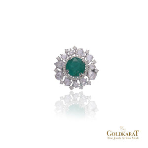 Emeralda Diamond Ring - GOLDKARAT