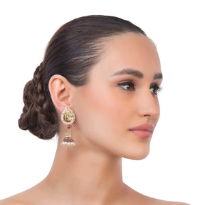 Genelia Earrings - GOLDKARAT